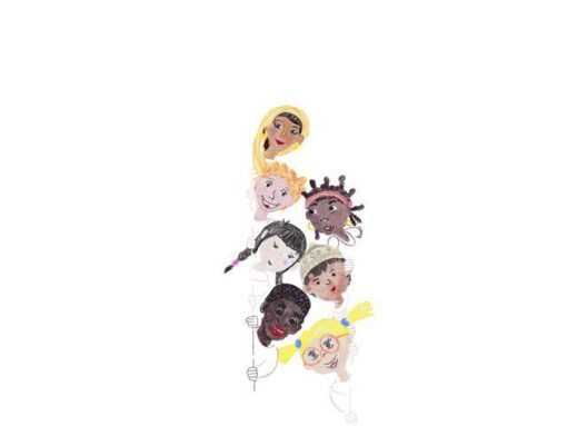 Faber Castell Kleurpotlood Faber-Castell Children of the World 3 Bicolor  huidskleurtint potloden 3-kantig