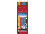 Faber Castell Kleurpotlood Faber-Castell GRIP 2001 uitgumbaar etui à 10   stuks