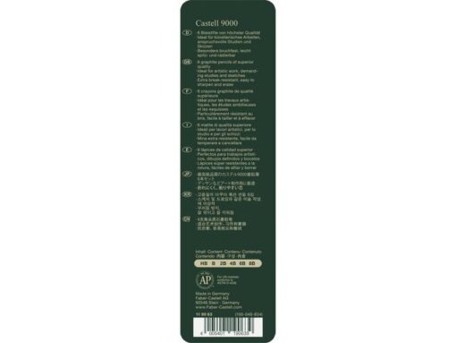Faber Castell Potlood Faber-Castell 9000 bliketui a 6 stuks