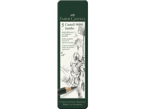 Faber Castell Potlood Faber-Castell 9000 Jumbo etui met 5 stuks