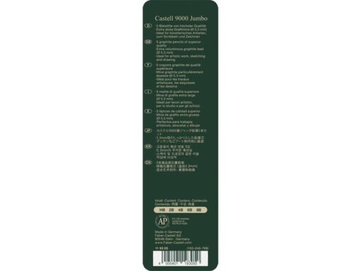 Faber Castell Potlood Faber-Castell 9000 Jumbo etui met 5 stuks