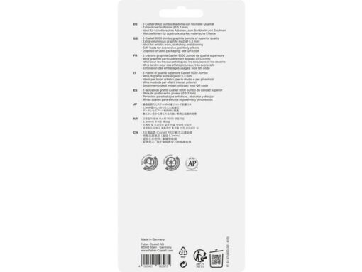 Faber Castell Potloodset Faber-Castell 9000 Jumbo 5 hardheden