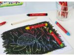 Faber Castell Waskrijt Faber-Castell driehoek etui à 12 stuks.