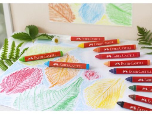 Faber Castell Waskrijt Faber-Castell Jumbo in opbergbox á 24 stuks