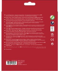 heldere kleuren en speciale verlijming om breken van de stift te voorkomen. Op water basis eco paint. Kartonetui à 24 st.