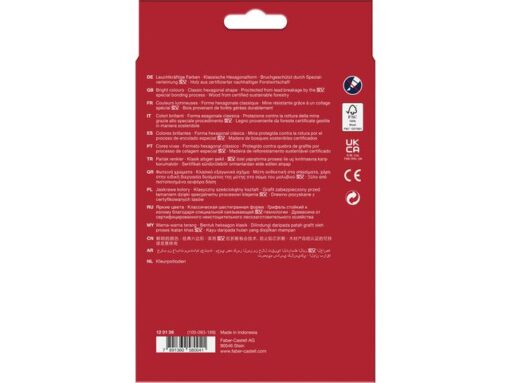 Faber Castell Kleurpotlood Faber-Castell Castle zeskantig karton etui met 36 stuks