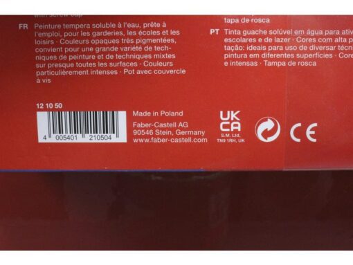 Faber Castell Verf Faber-Castell Tempera-Gouache 12 kleuren potjes á 20ml
