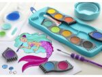Faber Castell Waterverfdoos Faber-Castell 12 kleuren +1 tube wit Connector turquoise