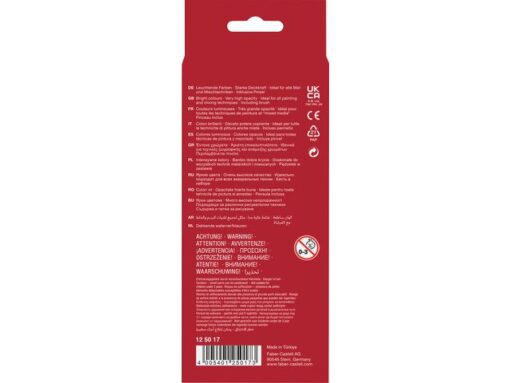 Faber Castell Waterverfdoos Faber-Castell 12 kleuren (diameter 24cm) incl. penseel