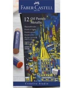 Deze set oliepastelkrijt bestaat uit levendige metallic kleuren. De krijtjes hebben een hoge pigmentatie en zorgen voor optimale dekking. De krijtjes hebben een "romige" consistentie en zijn zuurvrij. Dit krijt is ideaal voor mixed media-technieken. Doos á 12 stuks assorti metallic kleuren.