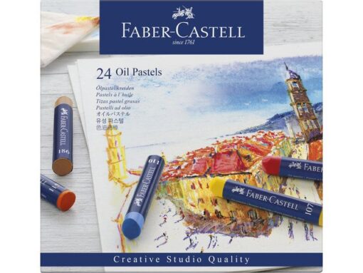 Faber Castell Oliepastels Faber-Castell Creative Studio etui a 24 stuks.