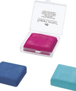 licht kneedbaar. Ook voor het reinigen van folies en volledige tekeningen. Kleur assorti (turkoois