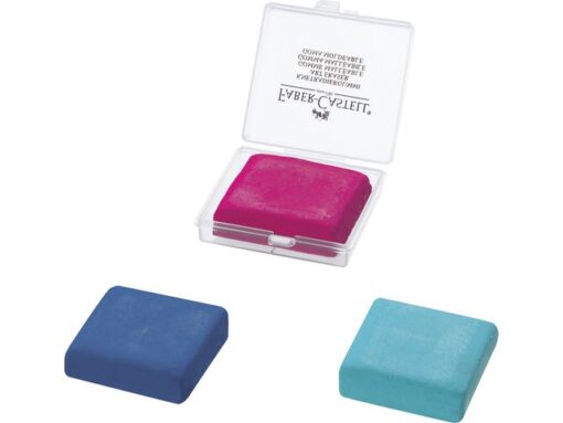 Faber Castell Kneedgum Faber-Castell in 3 kleuren assorti display 18 stuks
