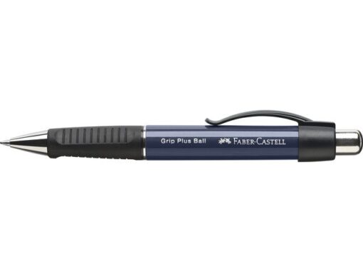 Faber Castell Balpen Faber-Castell GRIP Plus blauw metallic