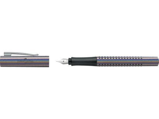 Faber Castell Vulpen Faber-Castell Grip Glam F zilver