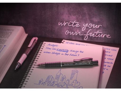 Faber Castell Balpen Faber-Castell Polyball View admiraal blauw
