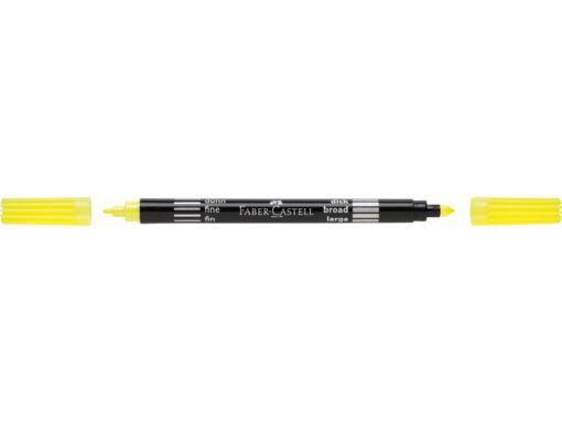 Faber Castell viltstiften Faber-Castell Duo neon kleuren in etui a 10 stuks