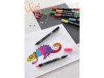 Faber Castell viltstiften Faber-Castell Duo neon kleuren in etui a 10 stuks