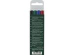 Faber Castell Marker Faber-Castell Multimark permanent F etui met 4 stuks
