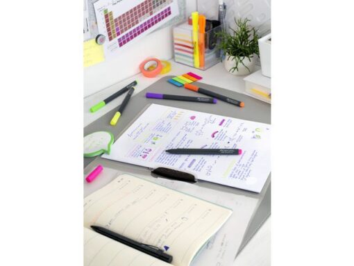 Faber Castell Fineliner Faber-Castell Grip 0,4mm etui 5 stuks neon assorti