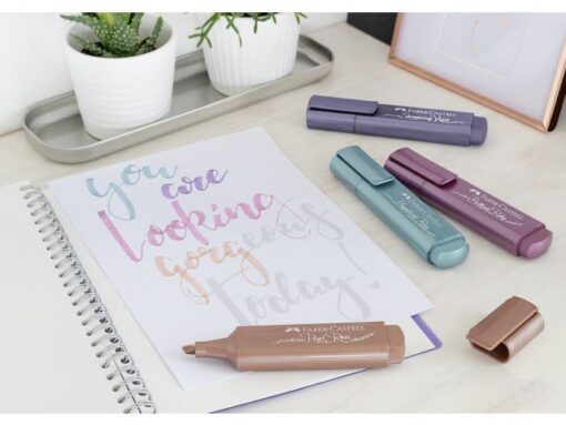 Faber Castell Tekstmarker Faber-Castel Metallic roze