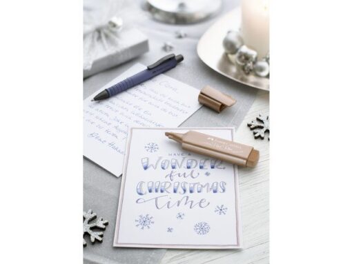 Faber Castell Tekstmarker Faber-Castel Metallic roze