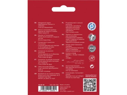 Faber Castell Tekstmarker Faber-Castell Metallic etui á 4 stuks