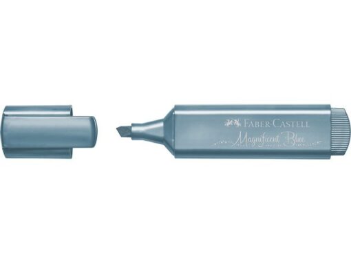 Faber Castell Tekstmarker Faber-Castell 46 metallic blauw