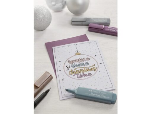 Faber Castell Tekstmarker Faber-Castell 46 metallic blauw