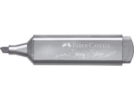 Faber Castell Tekstmarker Faber-Castel Metallic zilver