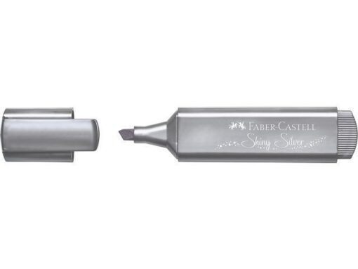 Faber Castell Tekstmarker Faber-Castel Metallic zilver
