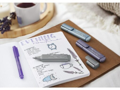 Faber Castell Tekstmarker Faber-Castel Metallic zilver