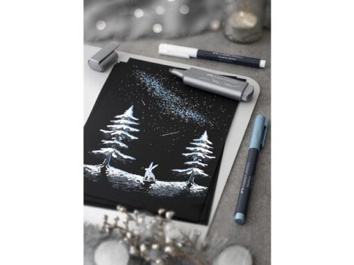 Faber Castell Tekstmarker Faber-Castel Metallic zilver