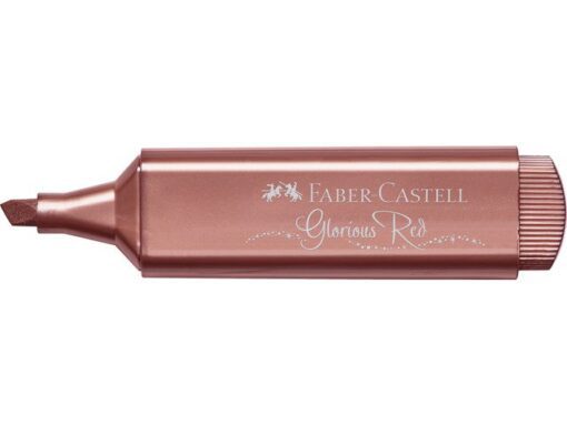 Faber Castell Tekstmarker Faber-Castell 46 metallic rood