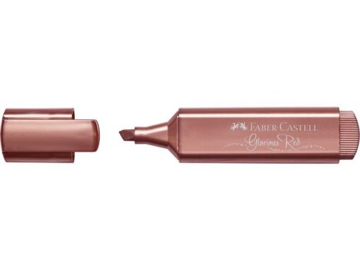 Faber Castell Tekstmarker Faber-Castell 46 metallic rood