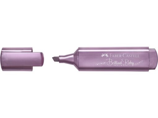Faber Castell Tekstmarker Faber-Castel Metallic robijn