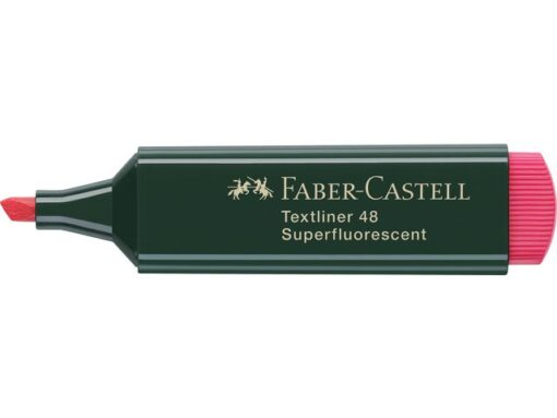 Faber Castell tekstmarker Faber-Castell neon 48 rood