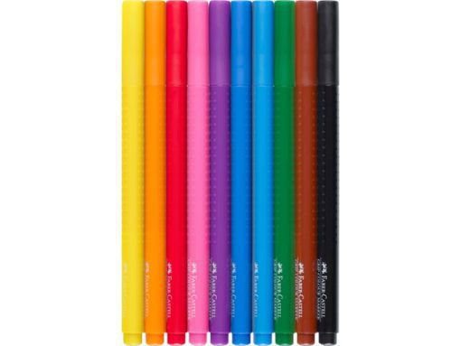 Faber Castell Viltstiften Faber-Castell GRIP Colour etui 10 stuks