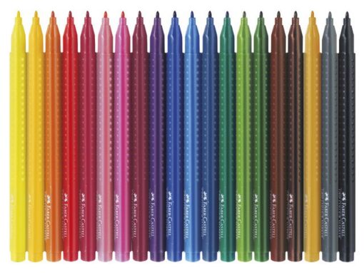 Viltstiften Faber Castell GRIP Colour etui 20 stuks