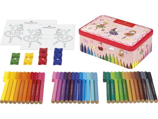 Faber Castell viltstift Faber-Castell Connector 33 stuks in ballerina blik