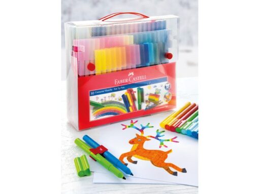 Faber Castell cadeauset Faber-Castell Connector koffer vilstiften 80 stuks