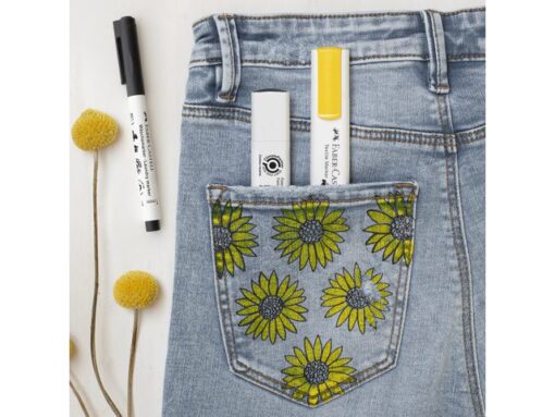 Faber Castell Textielmarker Faber-Castell Geel