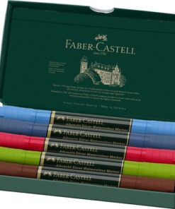 een hoge kwaliteit tekeninstrument dat zowel spontaan schetsen als aquarelleren ondersteunt. De inkt op waterbasis is altijd klaar voor gebruik en is uitstekend bruikbaar in combinatie met water. Kwaliteit is één van Faber-Castell haar belangrijkste punten