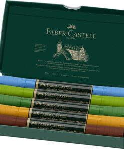 een hoge kwaliteit tekeninstrument dat zowel spontaan schetsen als aquarelleren ondersteunt. De inkt op waterbasis is altijd klaar voor gebruik en is uitstekend bruikbaar in combinatie met water. Kwaliteit is één van Faber-Castell haar belangrijkste punten
