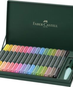 een hoge kwaliteit tekeninstrument dat zowel spontaan schetsen als aquarelleren ondersteunt. De inkt op waterbasis is altijd klaar voor gebruik en is uitstekend bruikbaar in combinatie met water. Kwaliteit is één van Faber-Castell haar belangrijkste punten