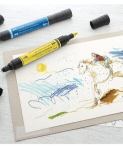 het geeft tekeningen expressie en duurzaamheid en kan ook worden gecombineerd met vele andere tekentechnieken. Faber-Castell heeft alle voordelen van tekeninkt gecombineerd met de voordelen van een moderne