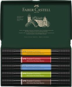 het geeft tekeningen expressie en duurzaamheid en kan ook worden gecombineerd met vele andere tekentechnieken. Faber-Castell heeft alle voordelen van tekeninkt gecombineerd met de voordelen van een moderne
