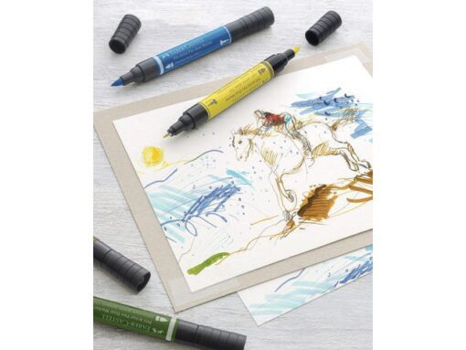 Faber Castell Tekenstift Faber-Castell Pitt Artist Pen duo marker etui a 5 stuks