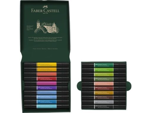 Faber Castell Tekenstift Faber-Castell Pitt Artist Pen duo marker etui a 20 stuks