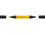 Faber Castell Tekenstift Faber-Castell Pitt Artist Pen duo marker 107 cadmiumgeel geel
